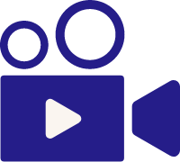 video icon in blue